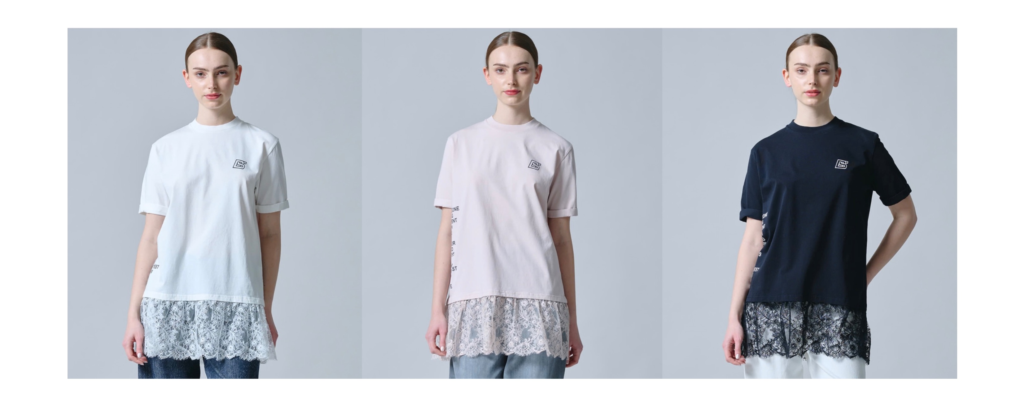 天竺ドッキングレースTシャツ🌺✨ | ソブ ダブルスタンダード