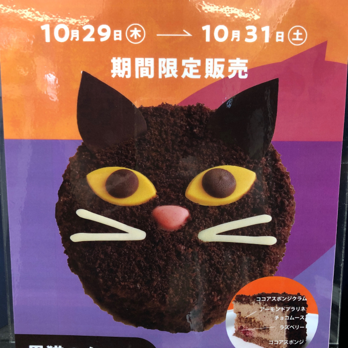 🐈‍⬛　黒猫のケーキ　🐈‍⬛