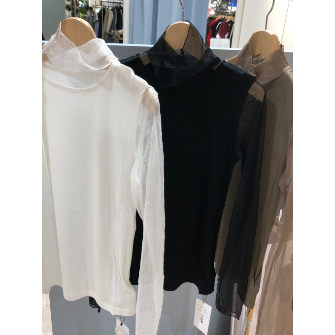 チュールカットソー