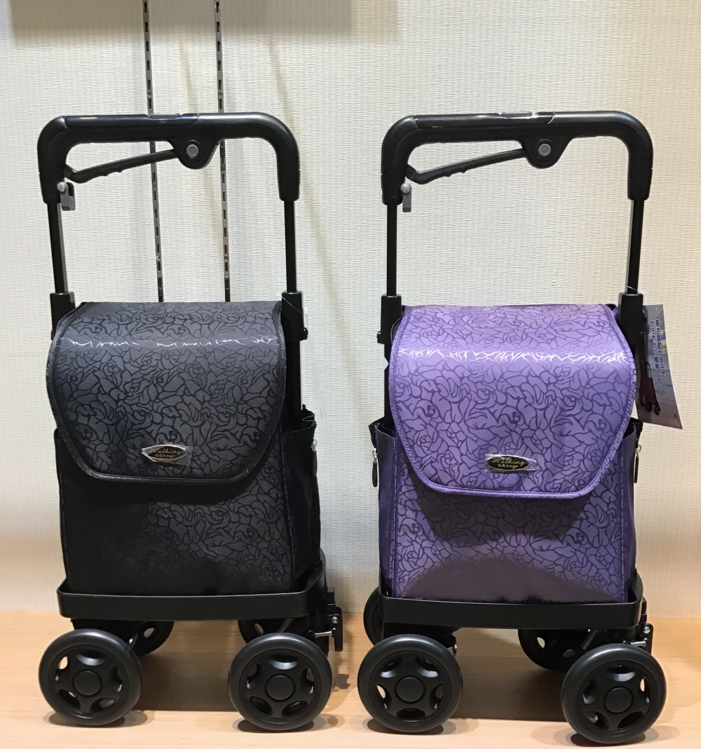 華やかなローズ柄ショッピングカートでお出かけしてみませんか？