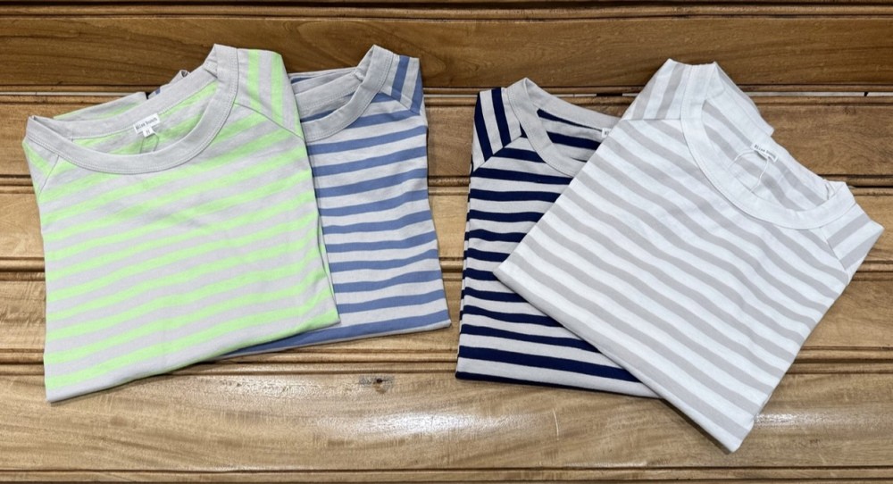 明るい配色カットソー