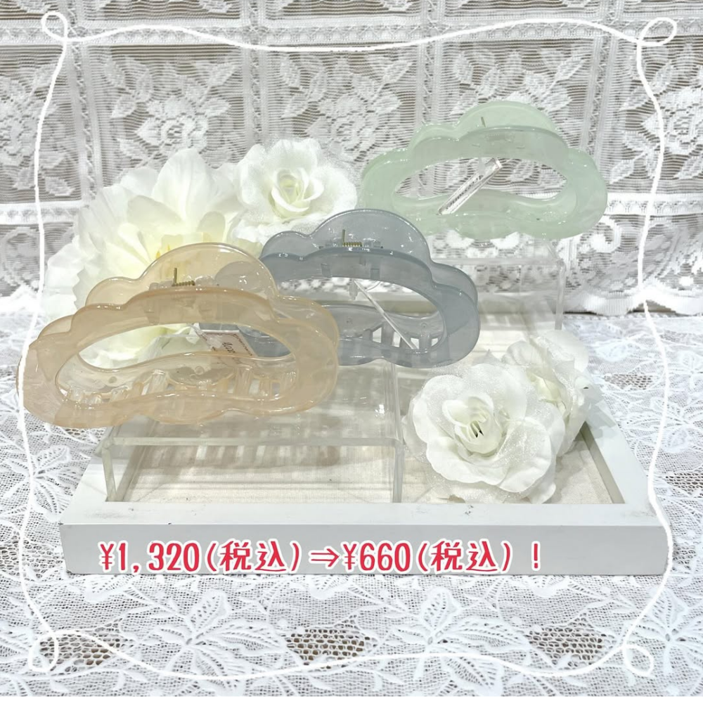 ✨️これからの季節におすすめ　クリアバンスクリップ✨️