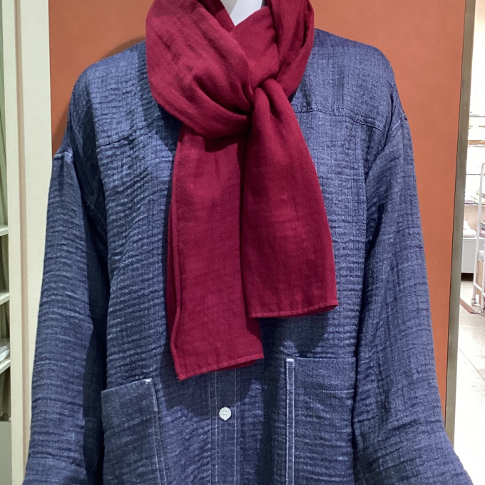 軽くて快適　洗えるマシュマロガーゼマフラー