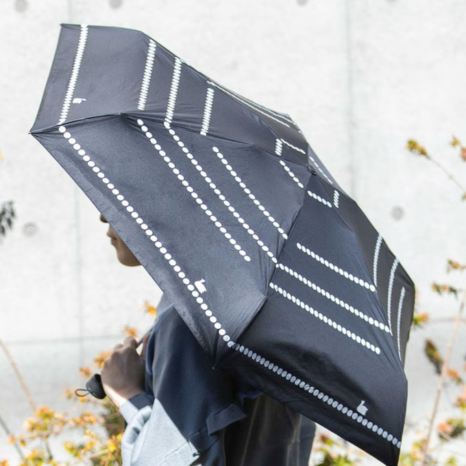 【2Fノップドゥノッド】母の日ギフトに◎ドット柄の晴雨兼用折りたたみ傘