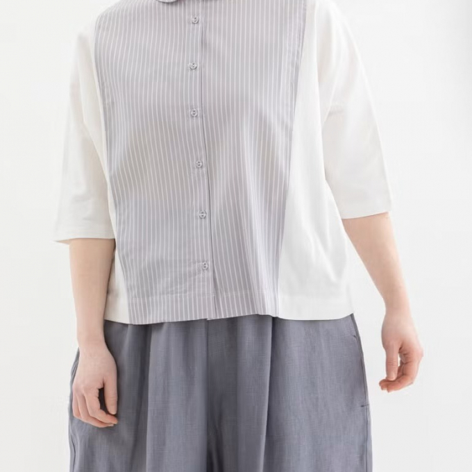 【2Fノップドゥノッド】母の日のギフトに◎5分袖シャツカットソー