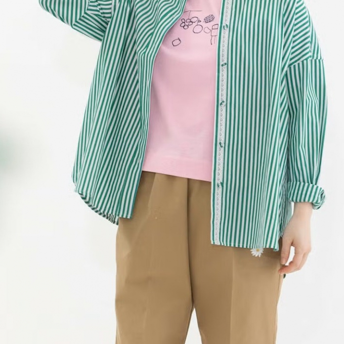 【2Fノップドゥノッド】ロンドンストライプシャツ