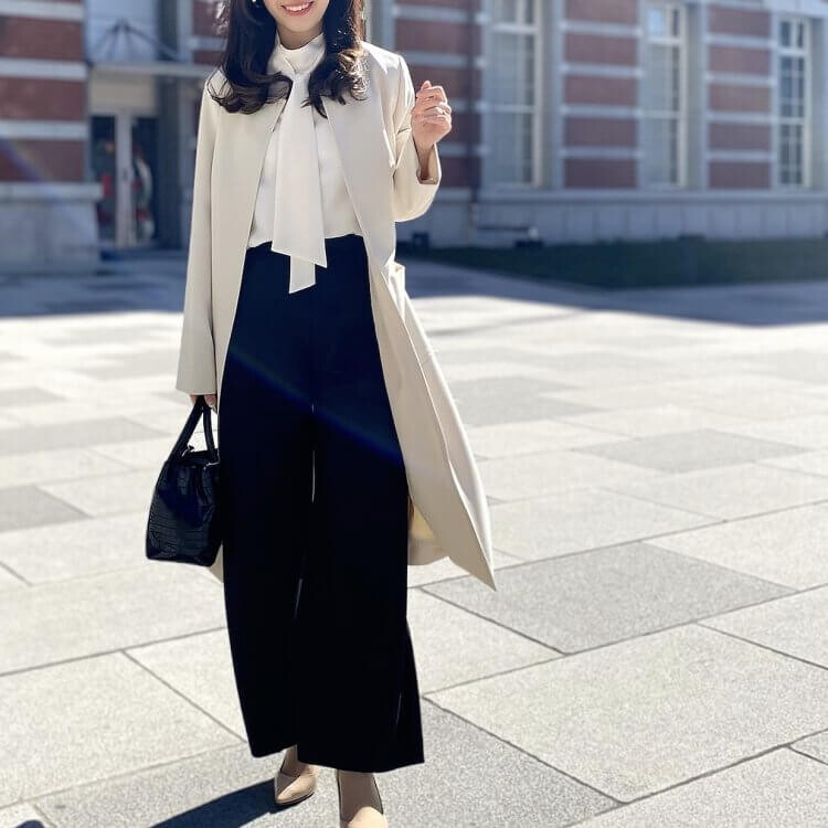 セレモニーシーンやハレの日に 着映えが叶うボウタイブラウスコーディネート ｍ プルミエ 大丸東京店公式 Shop Blog