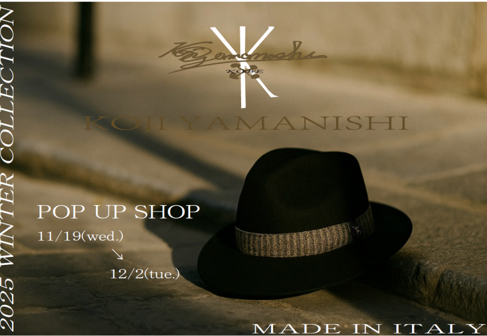 「KOJI YAMANISHI」期間限定POP-UP