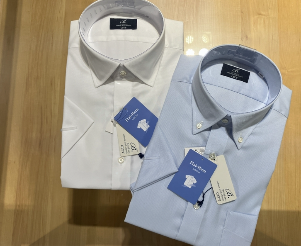 既製ワイシャツ　Brinkers  CITY《Flat-Hem・In&Out》
