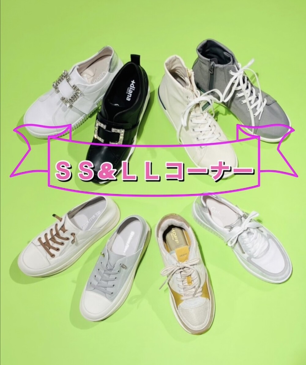 【婦人靴】ＳＳ&ＬＬコーナー