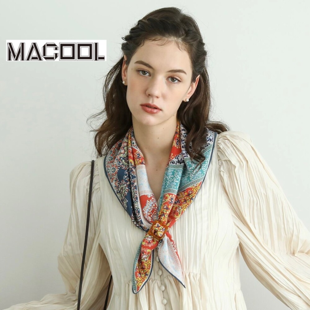 大流行中！ 予告】最高ランクのシルク素材スカーフ MACOOL《マクール》POP 小物