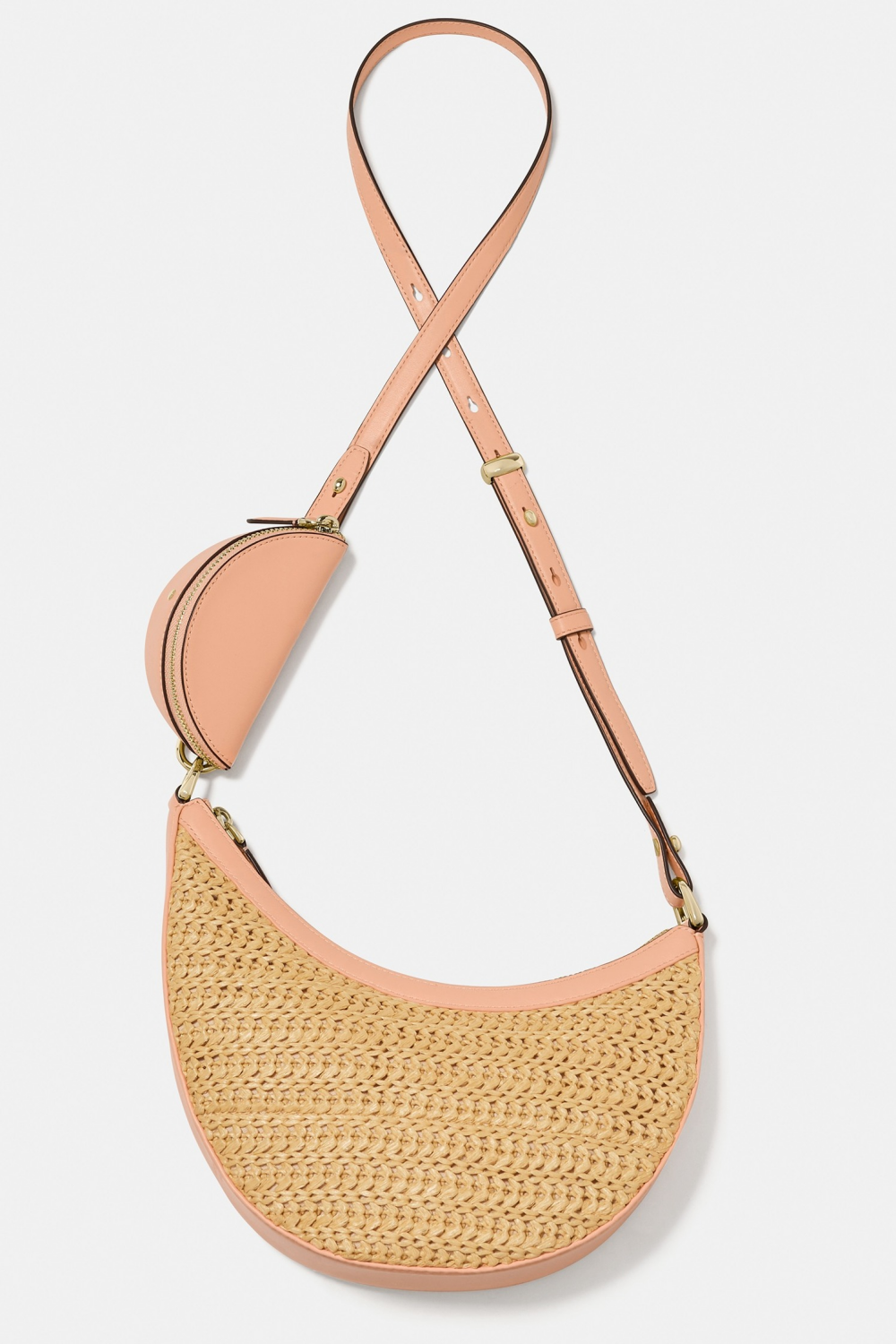 KS DUO STRAW CROSSBODY BAG