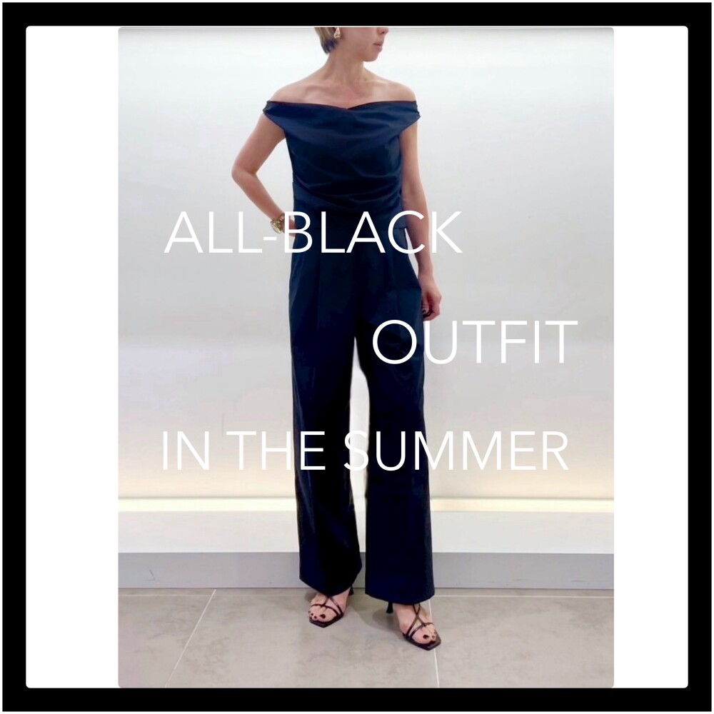 BEIGE,【ALL-BLACK OUTFIT】