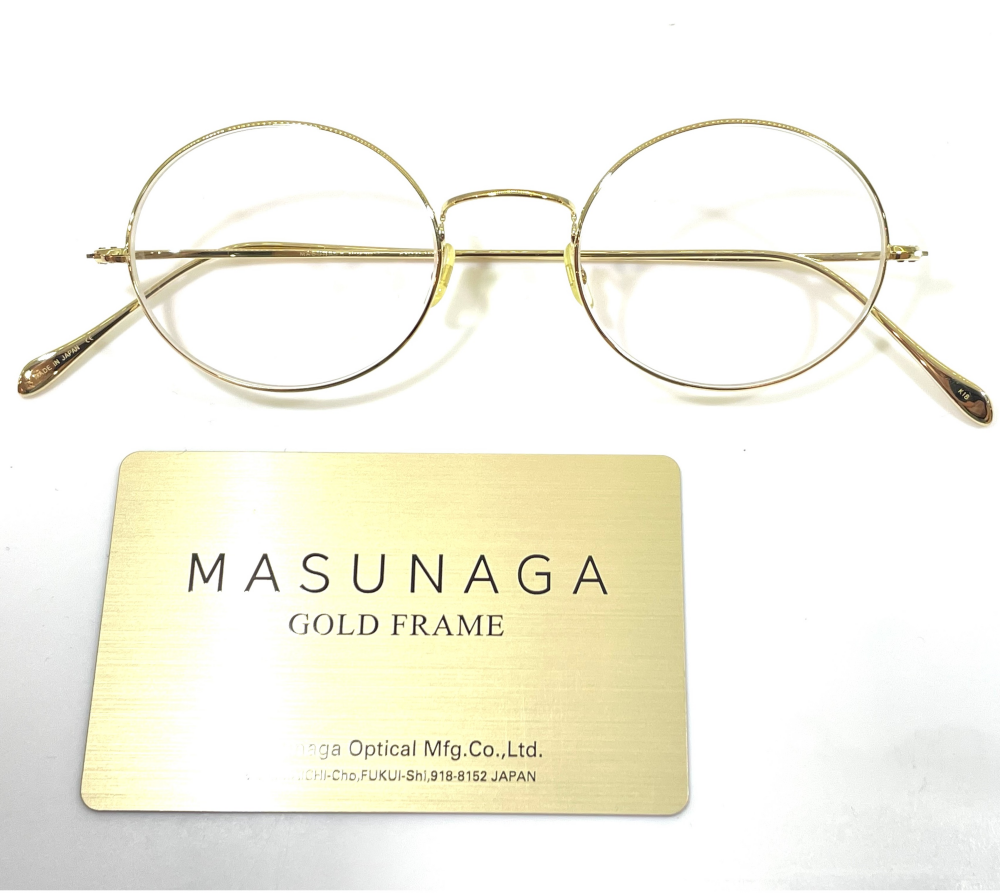 【MASUNAGA】GOLD FRAME 入荷しました！