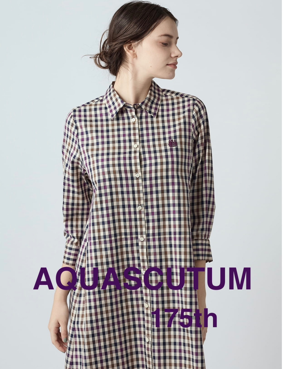 ANNIVERSARY CHECK シャツドレス