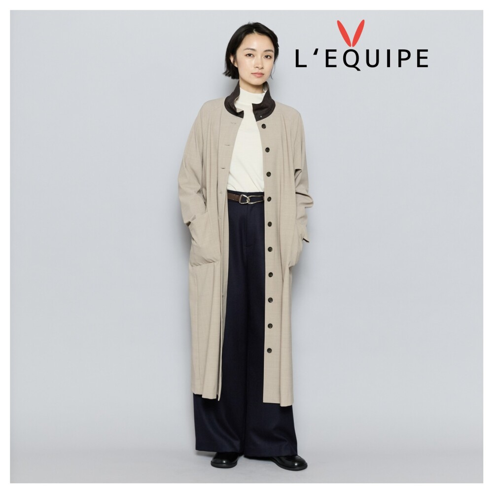 ウール混ワンピース【L‘EQUIPE】