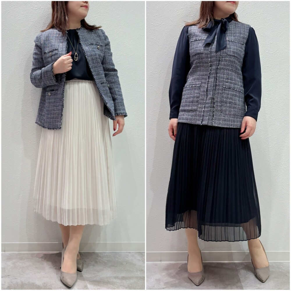 ハレの日に！ツイードジャケット・ジレ