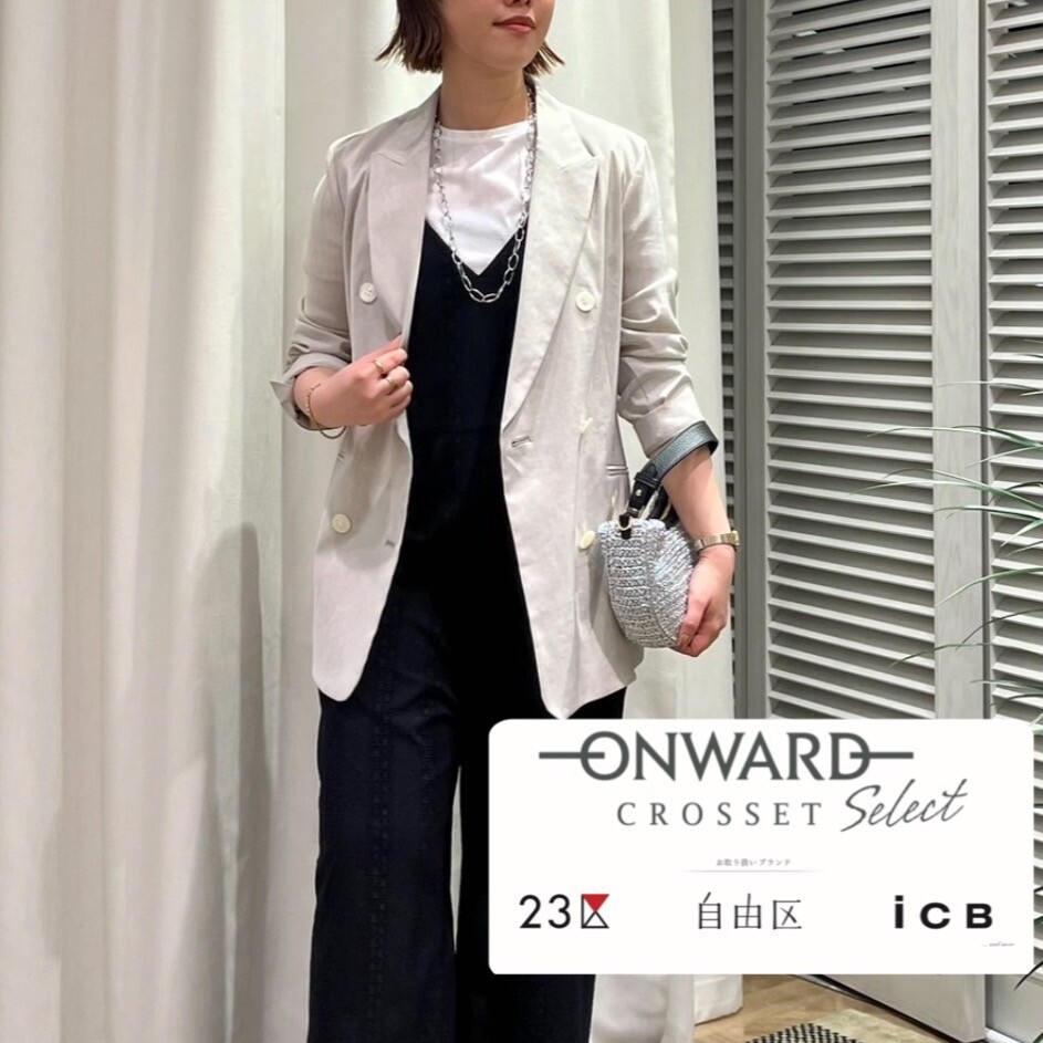 ONWARD CROSSET SELECT大丸東京店（23区RLS•ICB•自由区）洗える！リネンジャケット💕