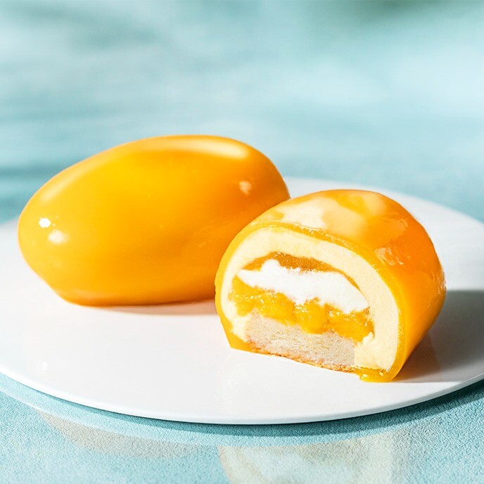 “まるで本物⁉”まるごとマンゴーのような夏限定フレッシュケーキ『THEマンゴー』が登場。