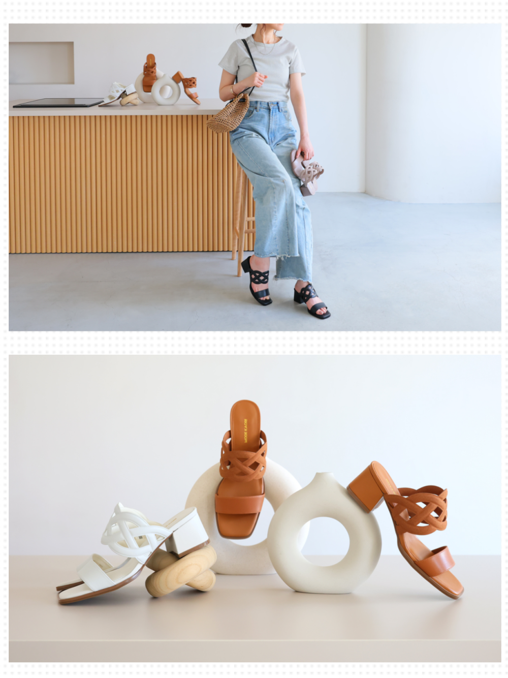【MODE KAORI】カットワークミュール