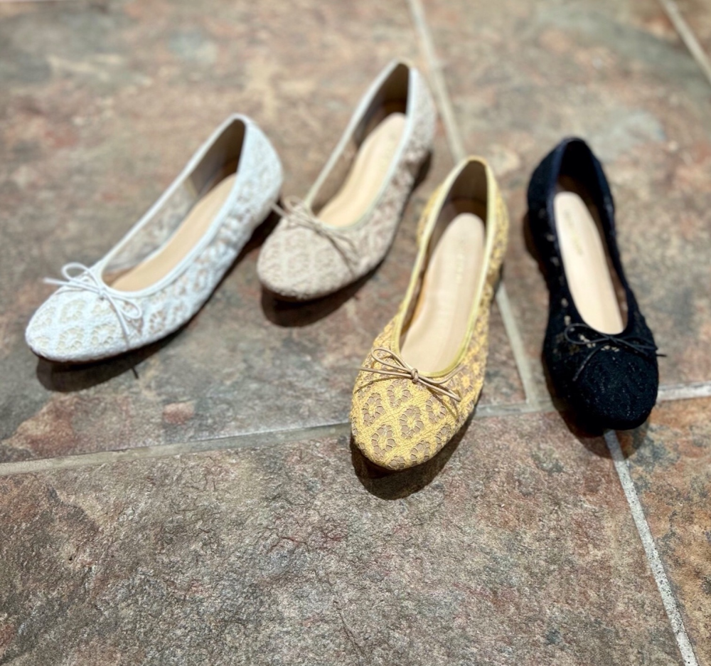 【MODEKAORI】レースバレエシューズ