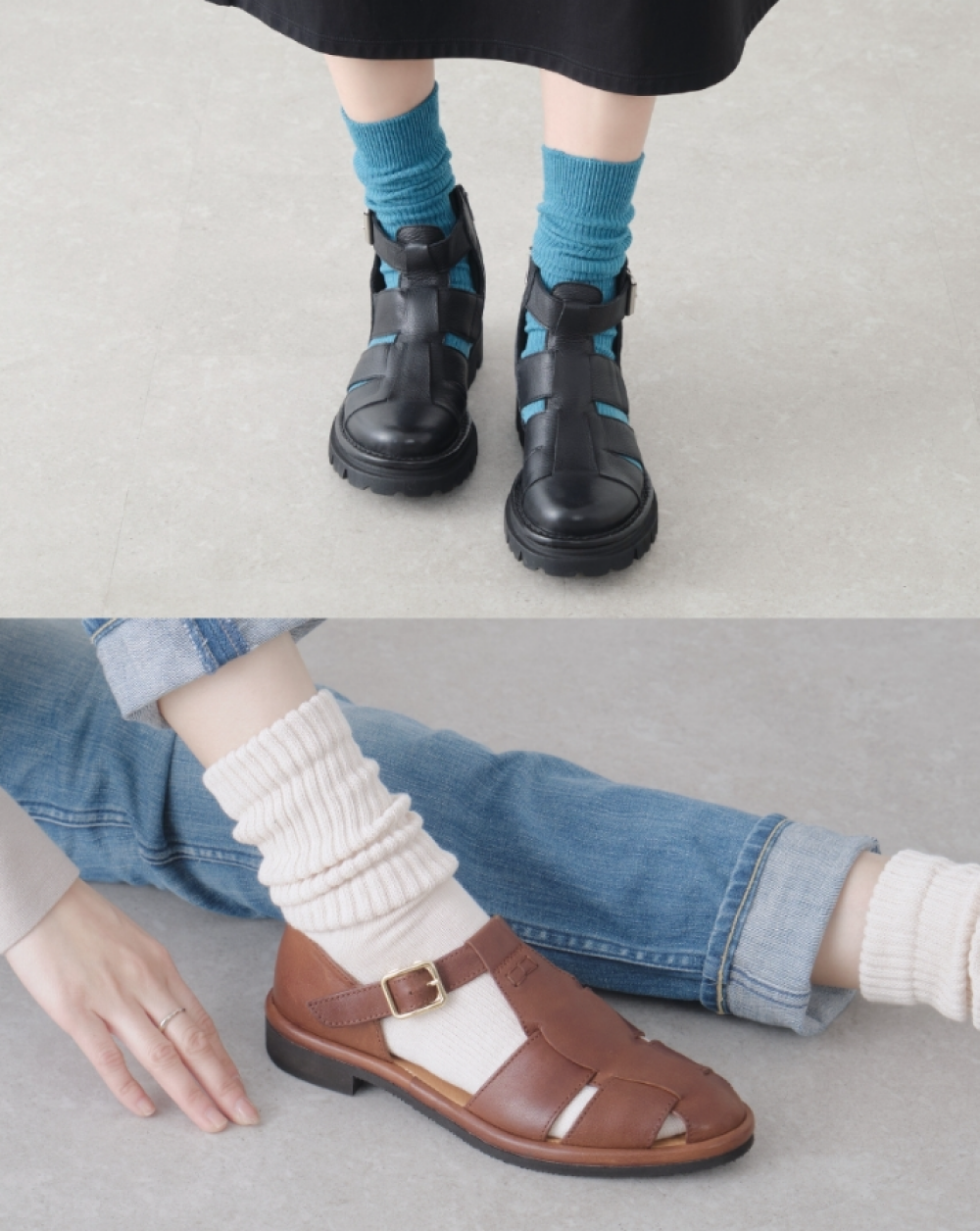 【ラボキゴシ　サヤ】春のグルカサンダル