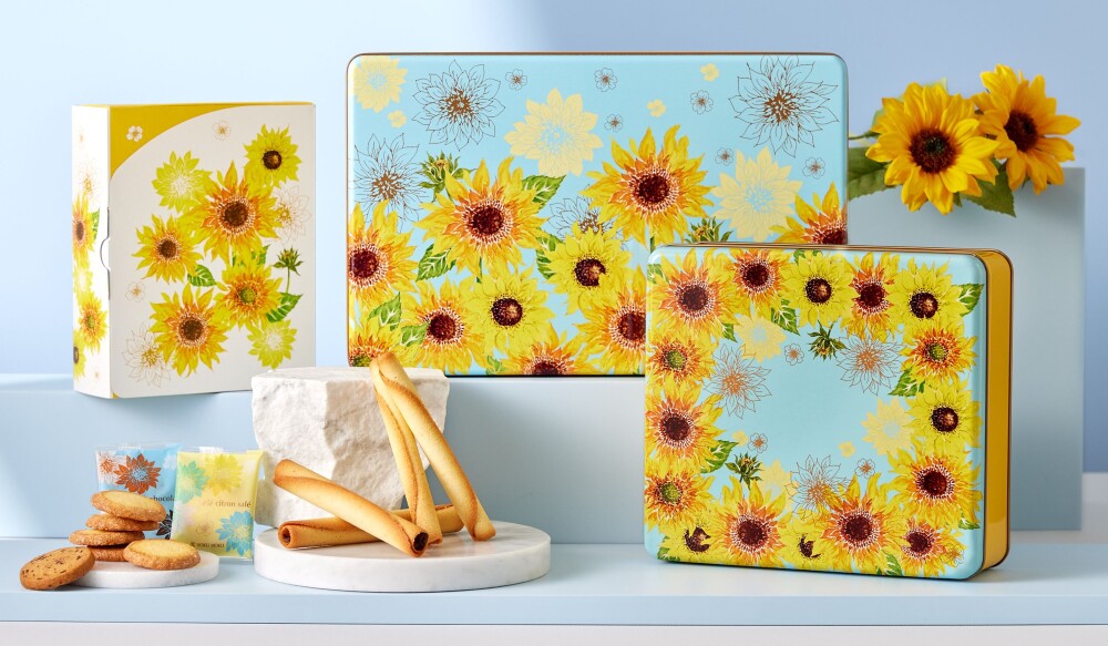 【ヨックモック】日比谷花壇コラボの四季パッケージ🌻夏ver.登場！！