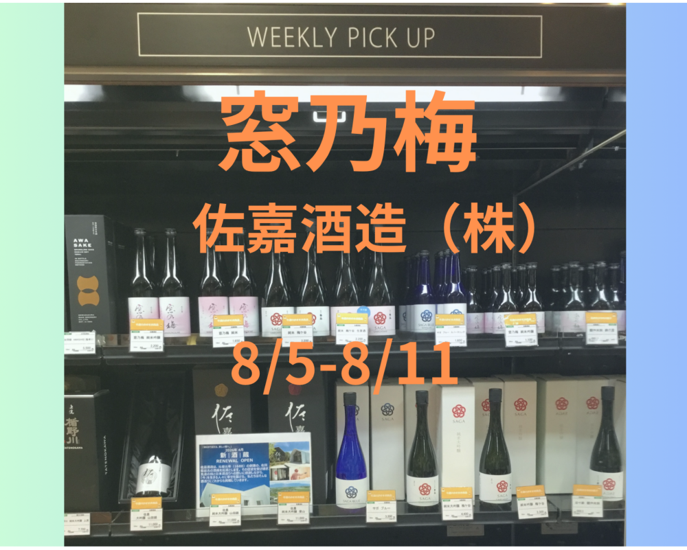 販売会初来店『窓の梅』のご紹介です🍶