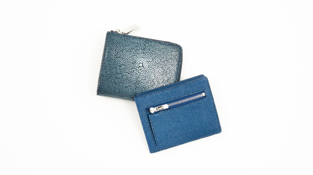 ペッレモルビダからスティングレイレザーを使用したコンパクトウォレット発売♫