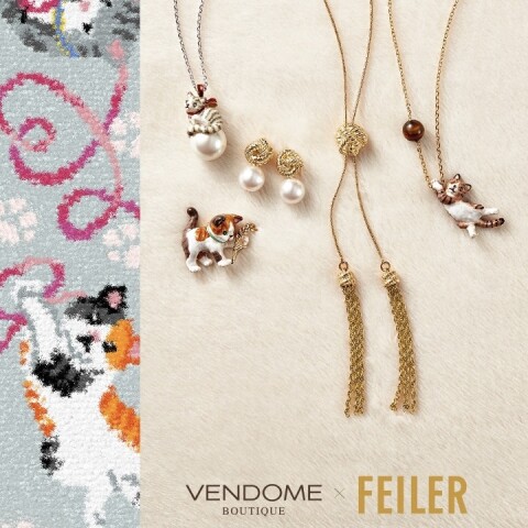 FEILER Collaboration 猫モチーフ アクセサリー【ヴァンドームブティック】 | ヴァンドームブティック | 大丸東京店公式 SHOP  BLOG