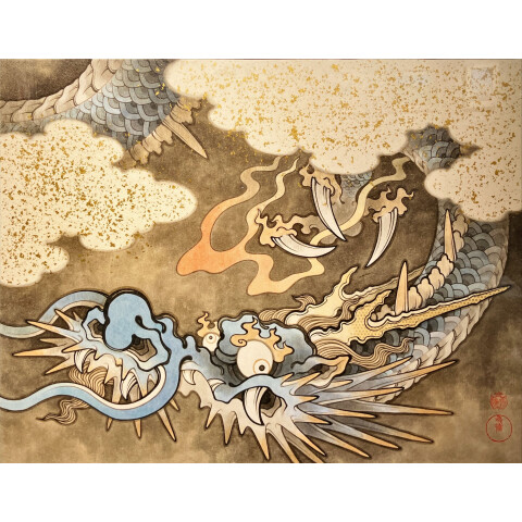 手描き絵画「Ritual」日本画　オリジナル　原画 58f2b4e9.jpg