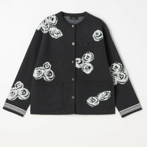 Flower Gray Knit Cardigan | レキップ | 大丸東京店公式 SHOP BLOG