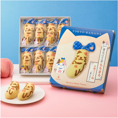 PORTER × docomo ハーフムーン　バナナ　ドコモ コラボ 限定 東京ばな奈】ミケネコ「ももまる」参上！夏限定“白桃バナナ味” | 東京