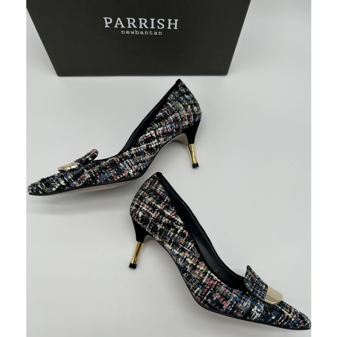 【婦人靴】”パリッシュ”ツイードパンプス