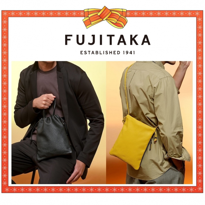 【 FUJITAKA (フジタカ) 】フィノ 2WAY  レザー巾着ミニバッグ