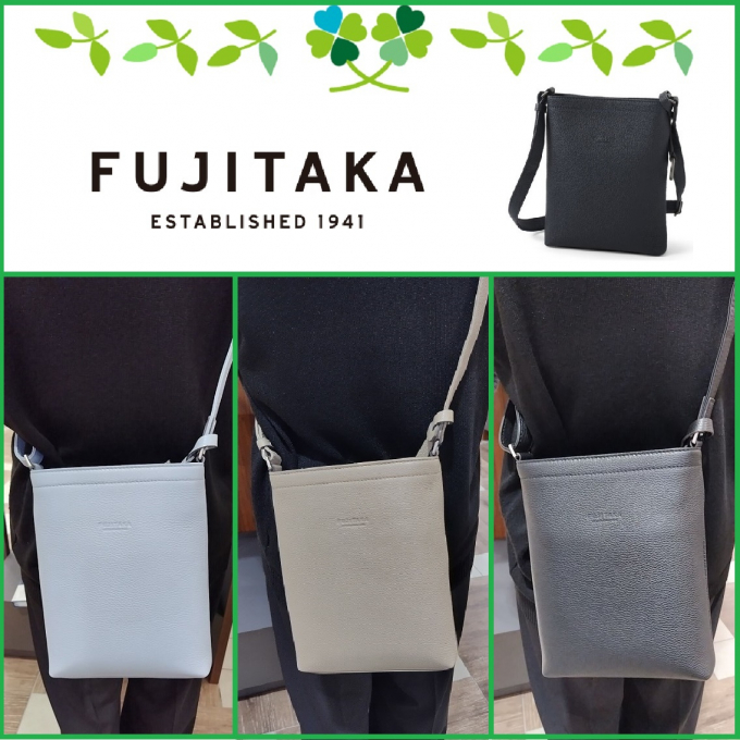 FUJITAKA (フジタカ) ―  シュリンクエコレザー使用のスモールショルダーバッグ