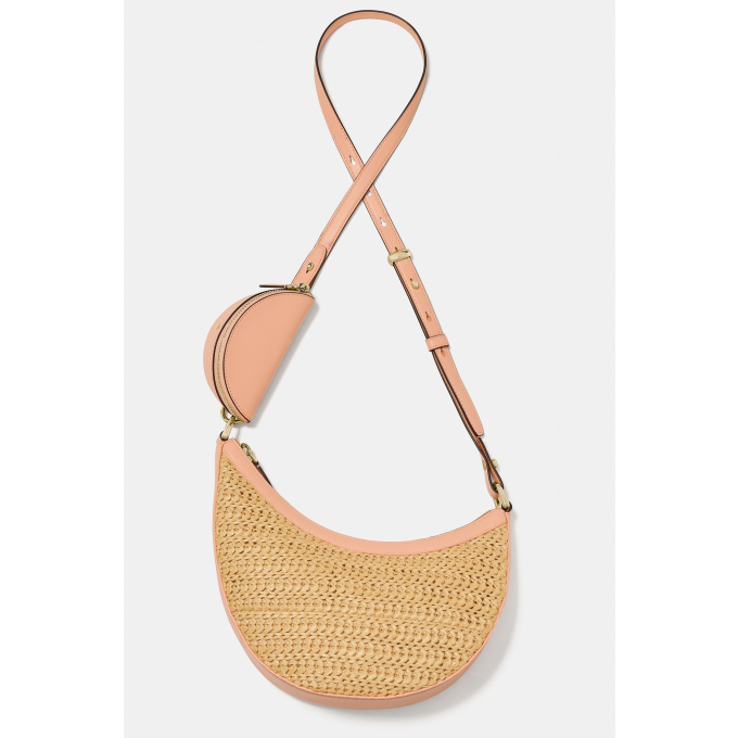KS DUO STRAW CROSSBODY BAG