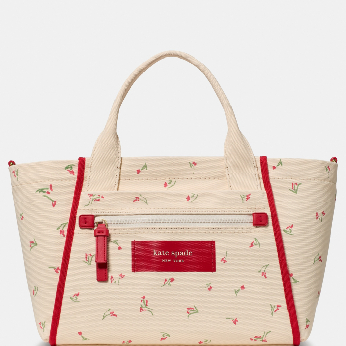 DASH VIBRANT BUDS CANVAS TOTE BAG