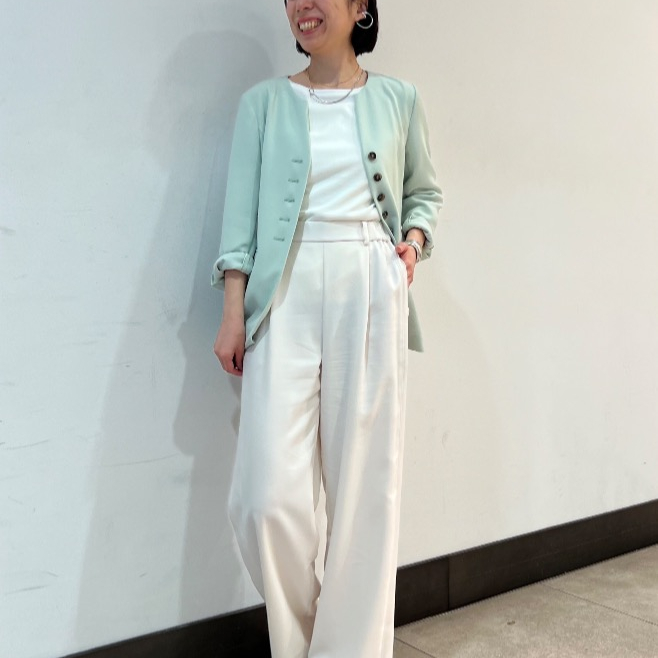 春色　ノーカラージャケットのご紹介