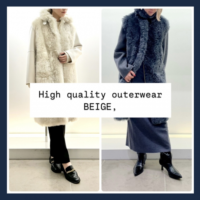 【BEIGE,】High quality outerwear 