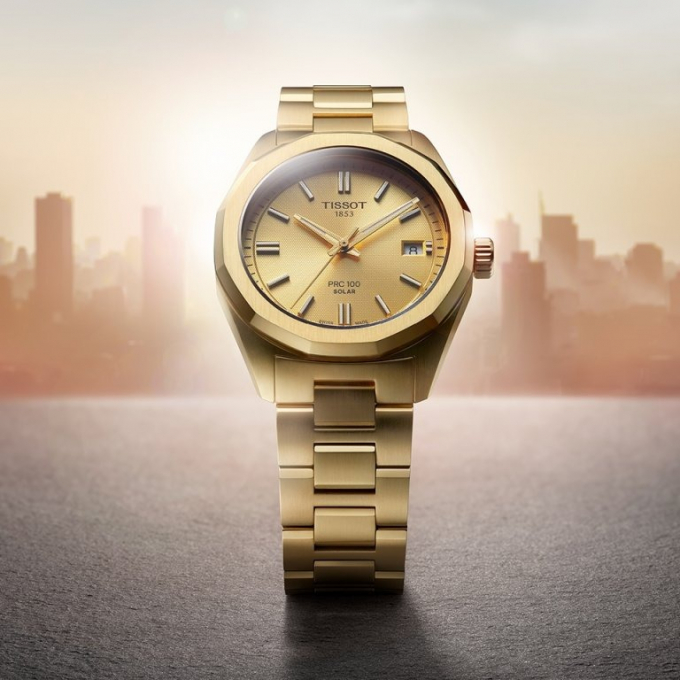 エネルギーはそのまま  コンパクトに進化 【 ティソ PRC 100 ソーラー 34mm 】