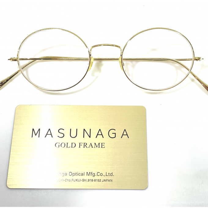 【MASUNAGA】GOLD FRAME 入荷しました！