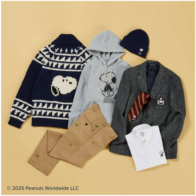 「ブルックス ブラザーズ×PEANUTS」コラボコレクション