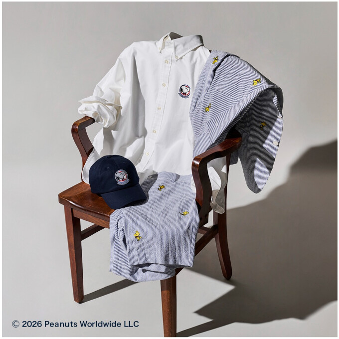 4月17日(金)発売「ブルックス ブラザーズ×PEANUTS」コラボコレクションSpring & Summer 2026