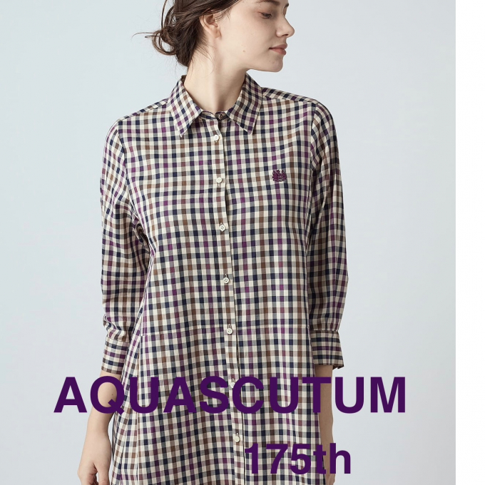 ANNIVERSARY CHECK シャツドレス