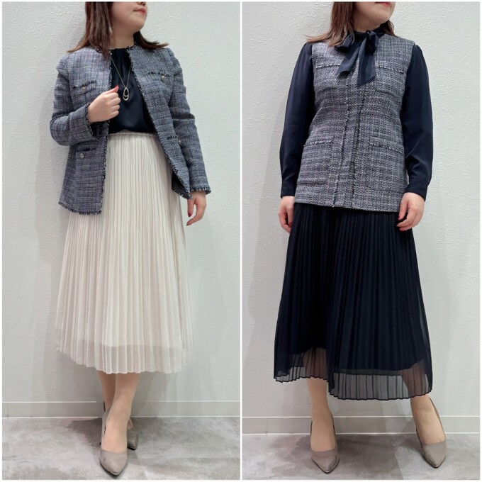 ハレの日に！ツイードジャケット・ジレ