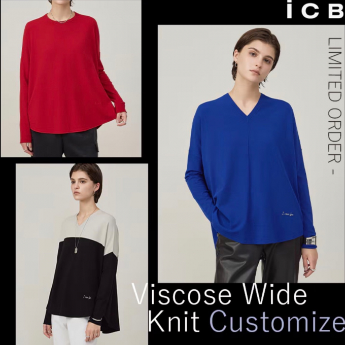 【ICB】- Viscose Wide Knit Customize -✨