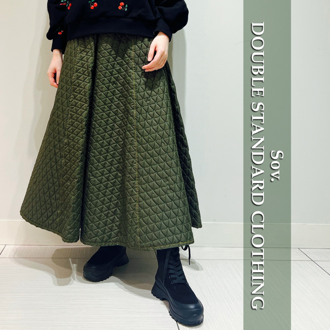 【凹凸感が面白い!?】DSC/ナイロンタフタフレアスカート