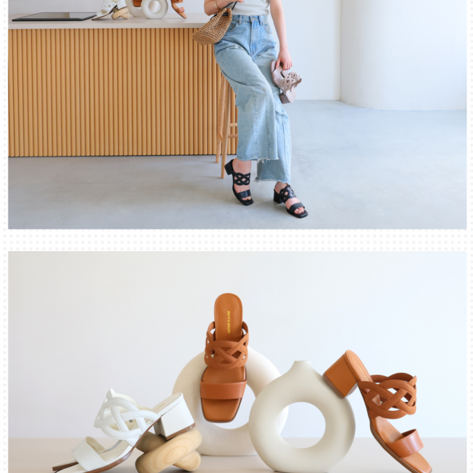 【MODE KAORI】カットワークミュール