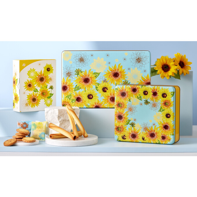 【ヨックモック】日比谷花壇コラボの四季パッケージ🌻夏ver.登場！！
